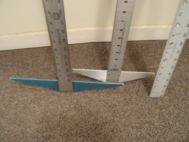 3 and 4 T square. 48 aluminum ru...
