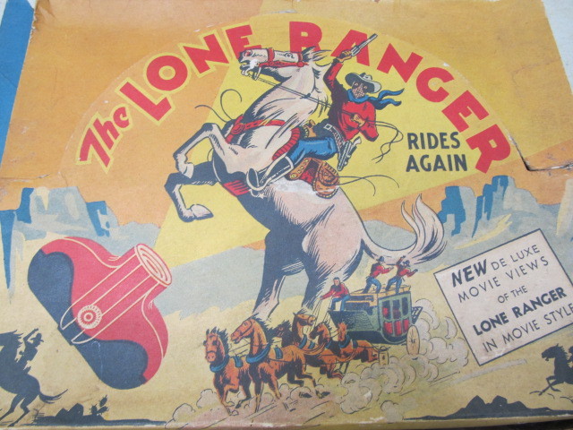 lot 12 image: Vintage 1940 LONE RANGER Acme Movie Views in Original Box