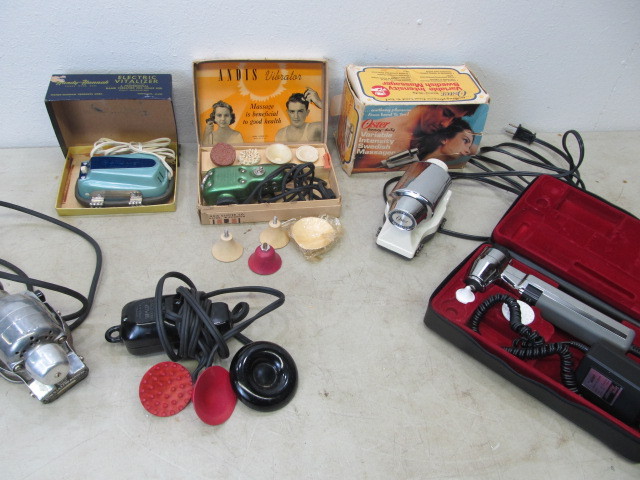 lot 40 image: Lot of Vintage Electric Massage Gadgets