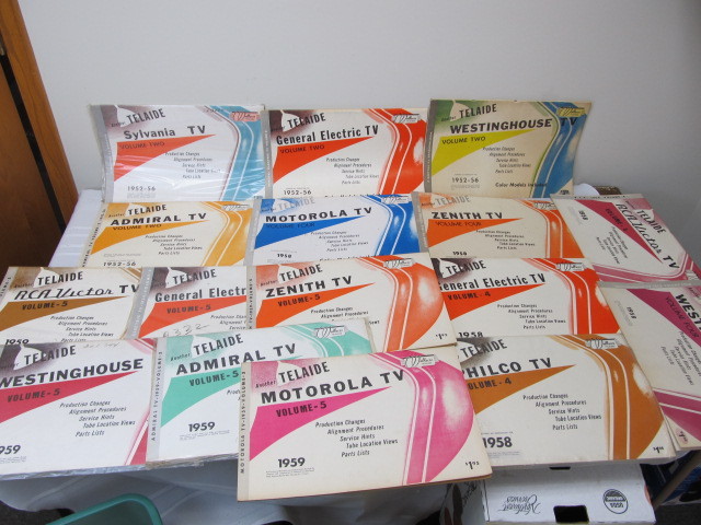 lot 69 image: Large Lot of Vintage TV ManualsBooks #2