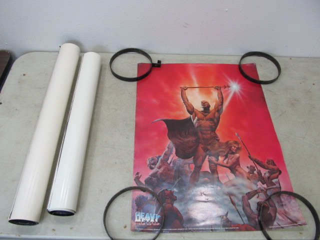 lot 71 image: Vintage SuperheroComic etc Posters