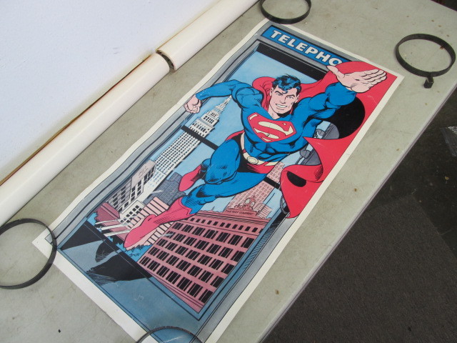 lot 72 image: Vintage Superhero Posters