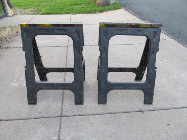 lot 78 image: Pair of Folding Sawhorses 