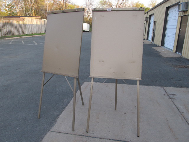 lot 80 image: 2 Vintage Industrial Metal Easels