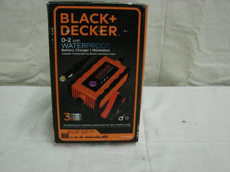 lot 342 image: BLACK & DECKER WATERPROOF BATTERY CHARGER