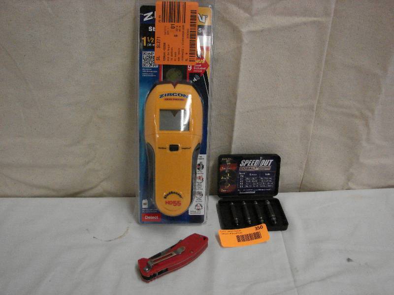 lot 350 image: ZIRCON DETECTOR, SPEED OUT SET AND UTILITY KNIFE