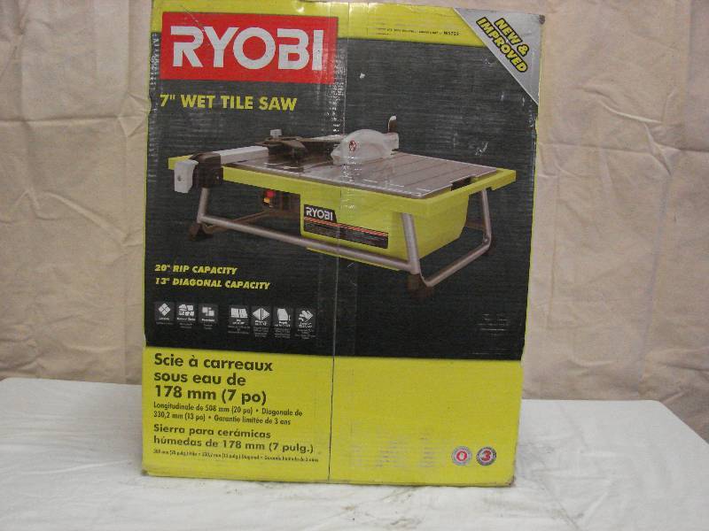 lot 377 image: RYOBI 7 WET TILE SAW