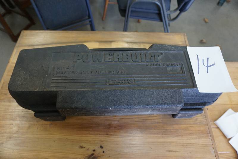 lot 14 image: Power Built Brand Model 648611 21 PC Master Axle Puller Set With Case