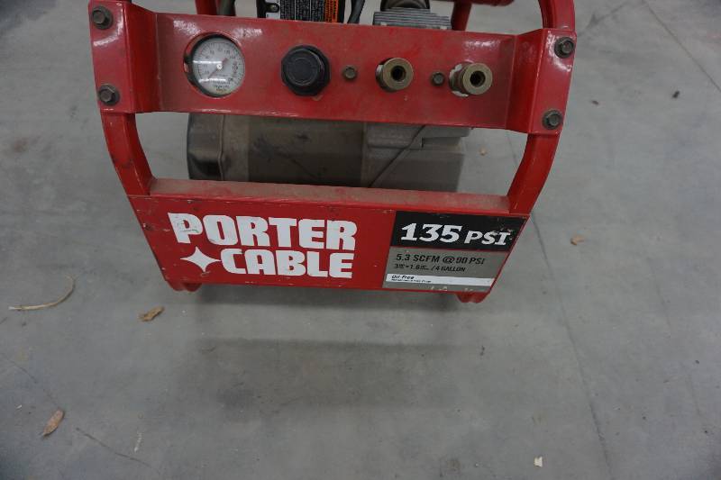 lot 42 image: Porter Cable 135 PSI Job Site Air Compressor