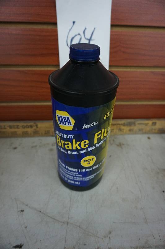 NAPA Heavy Duty Dot 4 Brake Fluid Used Car Auto Repair Shop Liquidation KBID