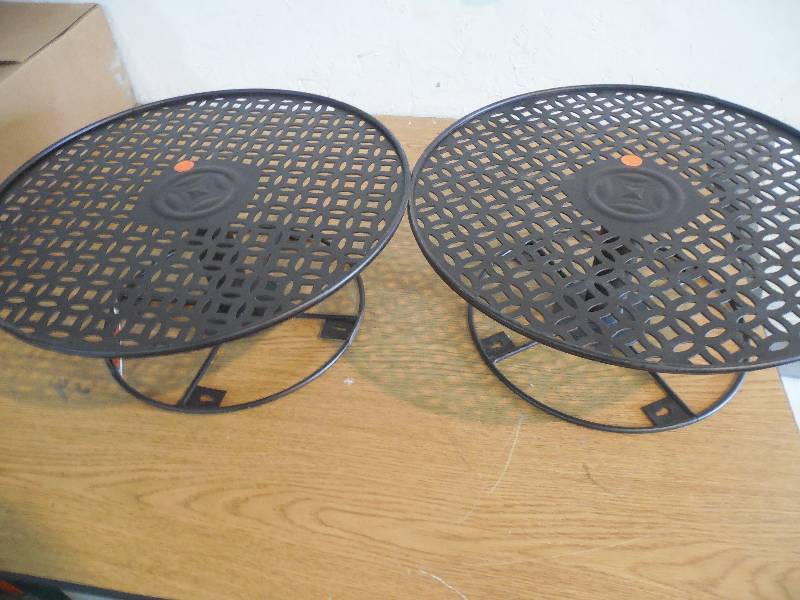 lot 35 image: (2) Hampton Bay Wall Mounting Metal Hose Holder in Brown