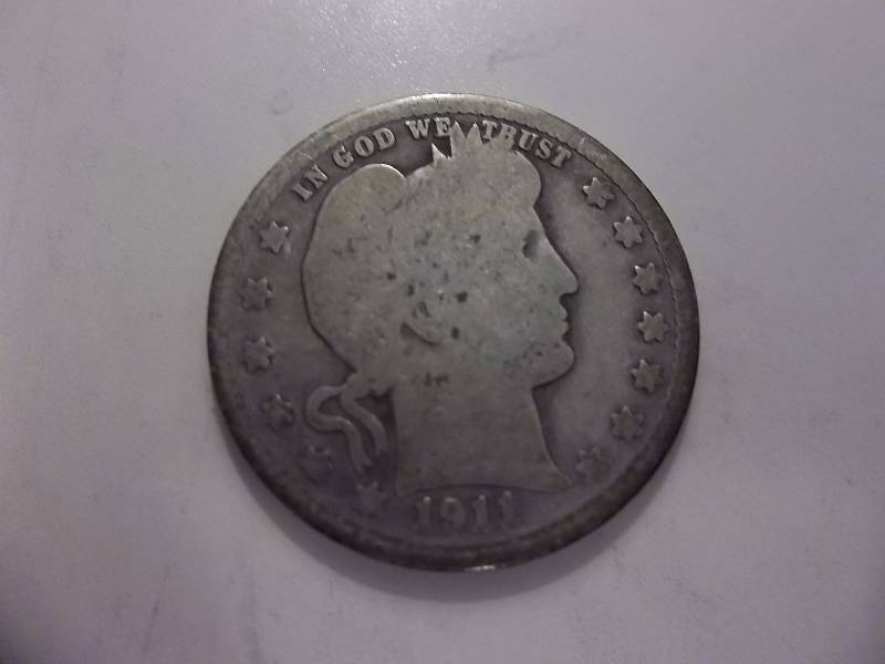 1911  Barber Quarter