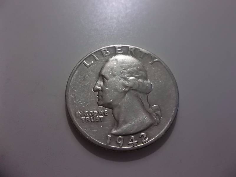 1942 Washington Quarter High Grade AU
