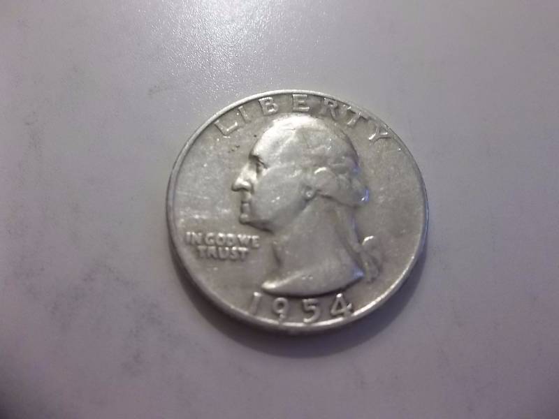 1954 D Washington Quarter High Grade AU