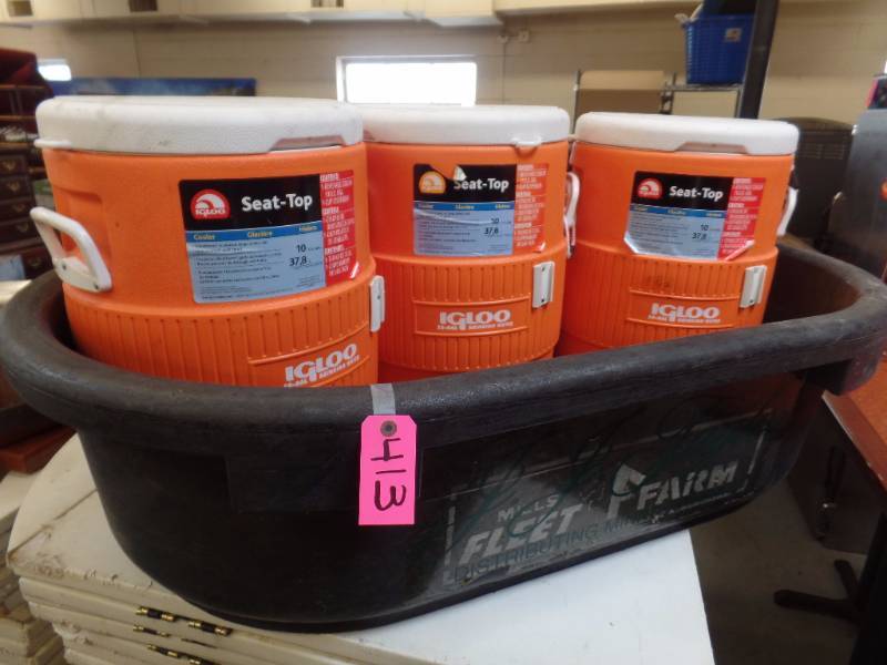 COOLERS AND ICE TUB