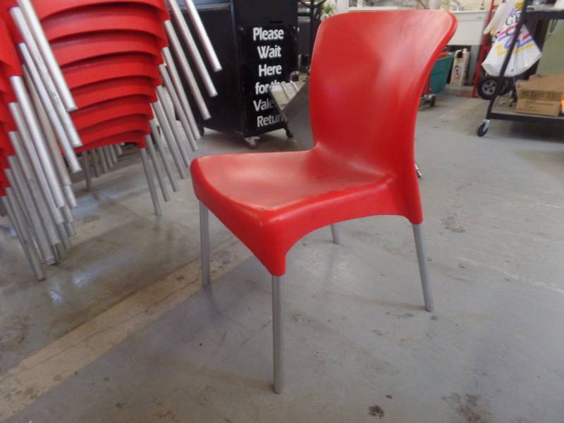 MOLDED PLASTIC STACKABLE CHAIRS