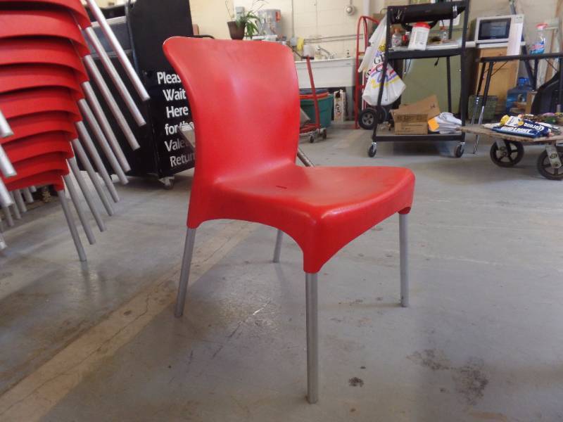 MOLDED PLASTIC STACKABLE CHAIRS