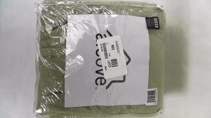 lot 1695 image: ALC Fleece Heated Blanket - Queen Sage ONE ITEM ONLY