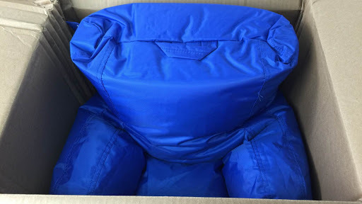lot 1443 image: Kids Big Joe SmartMax Cuddle Chair Radiant O Sapphire