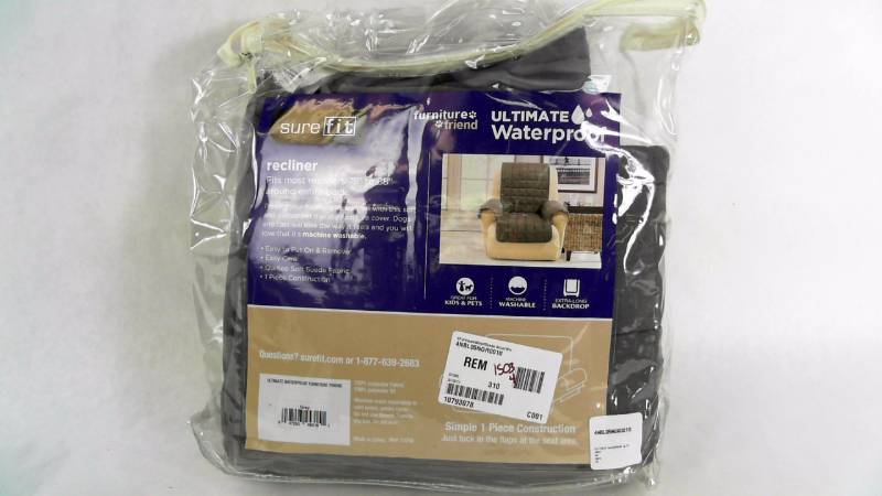 lot 1503 image: SFUltimateWtrprfSuede RclnrWn Gray Rocker Recliner Chair Cover 