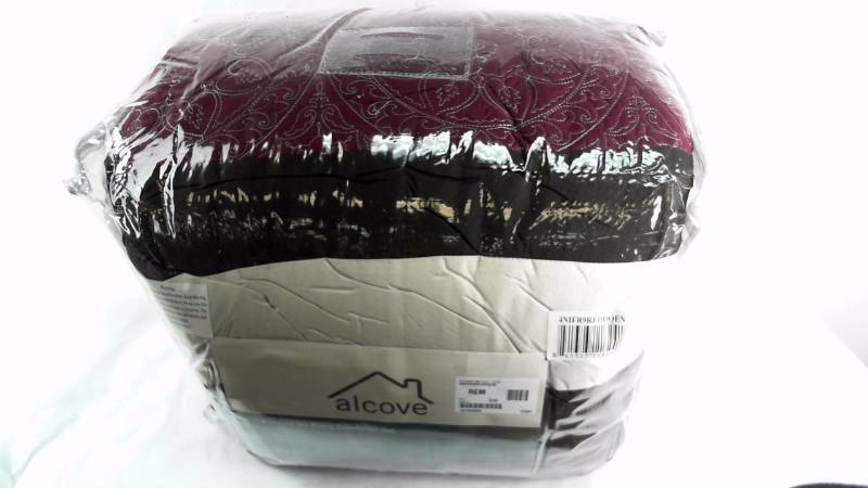 lot 1552 image: Alcove Astoria 30-Pc. Bedroom Super Set Chocolate Brown  Red - Queen Size