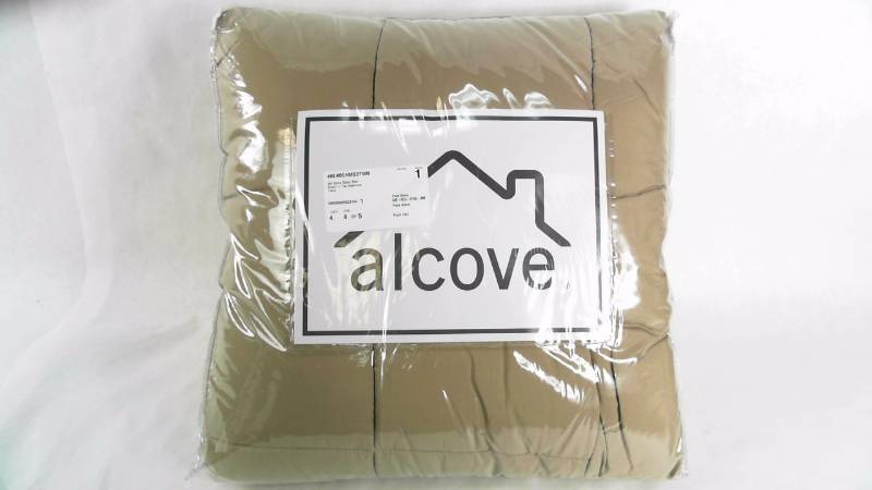lot 1592 image: Alcove Solid Color Reversible Comforter - Hummus - Twin Size