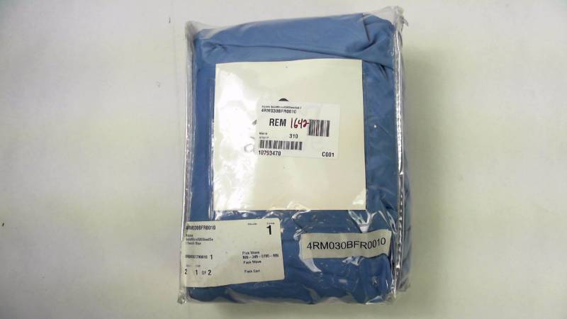 lot 1642 image: Alcove Solid Microfiber Queen Sheet Set French Blue