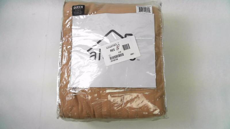 lot 1696 image: ALC Fleece Heated Blanket - Queen Taupe ONE ITEM ONLY