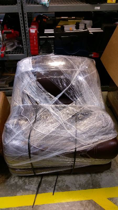 lot 1404 image: McLeland Cushion Rocker Recliner Chair - Brown