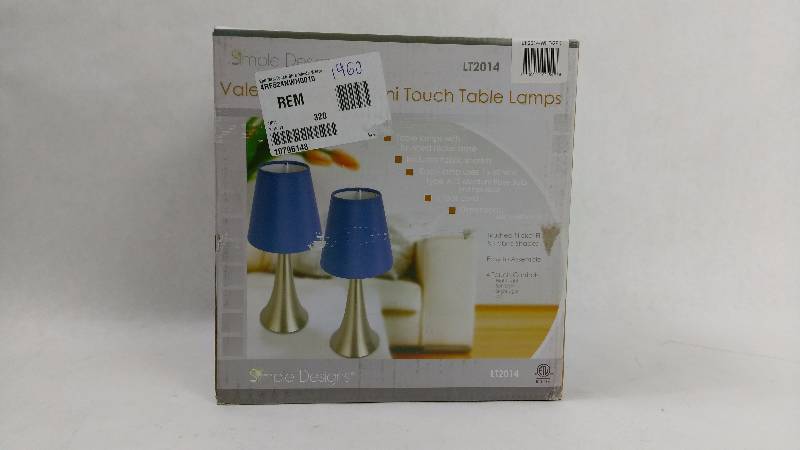 lot 1460 image: 2pk MiniTouch Blue Shade White