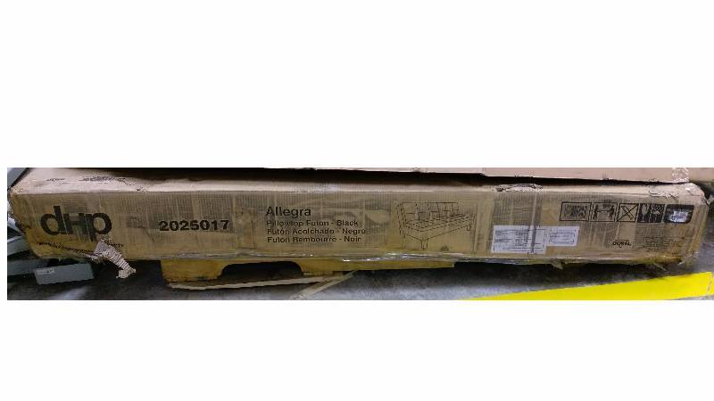 lot 1469 image: Allegra Pillowtop Futon Couch Black Black