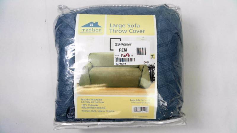 lot 1529 image: Matrix XL Sofa Couch Furniture Cover Blue -DNU