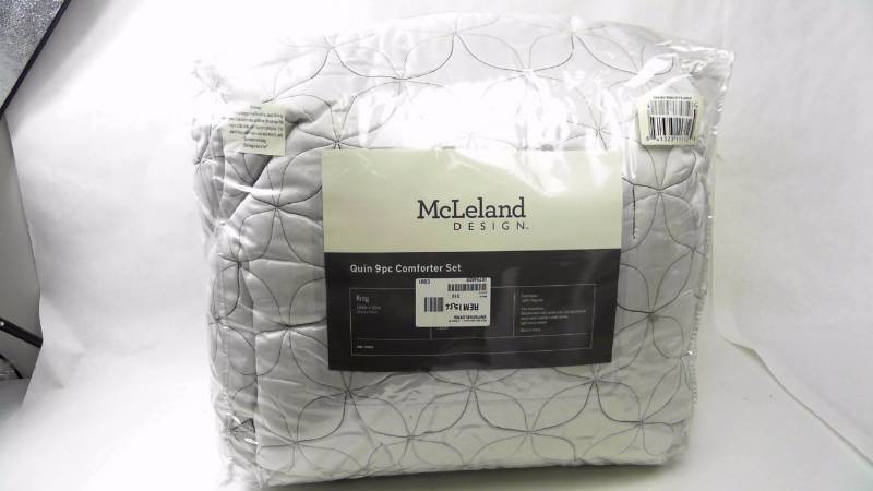 lot 1556 image: McLeland Design Quinn 9-Pc. Comforter and Coverlet Set - King Size