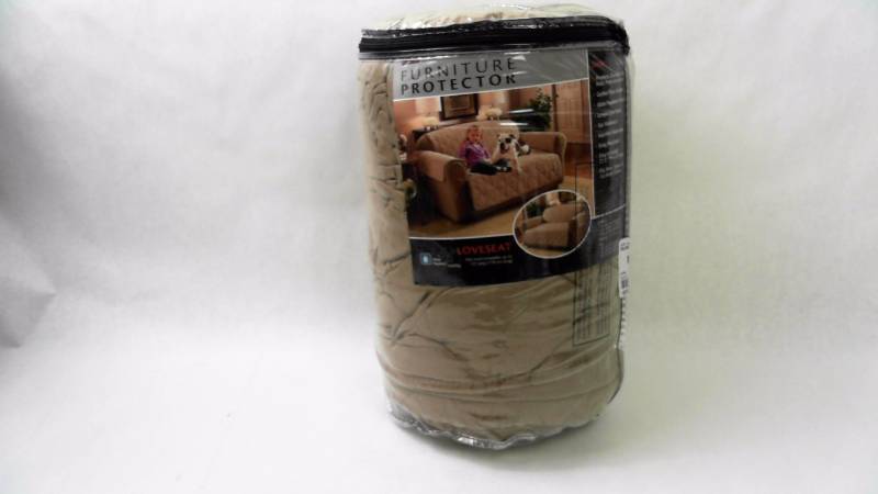 lot 1561 image: Suede Furniture Protector - Lo Natural Sofa  Couch Cover