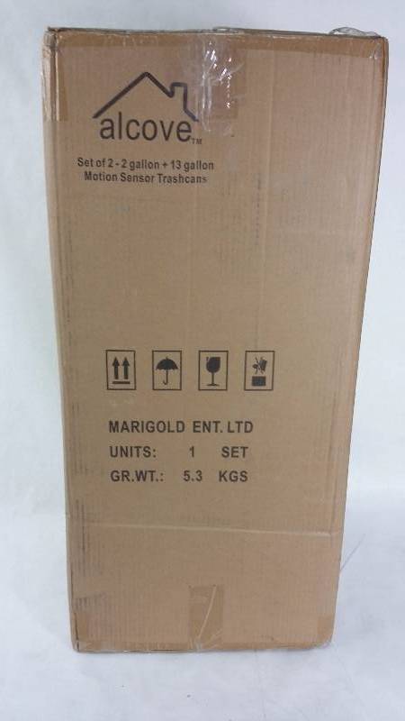 lot 1805 image: Alcove 2 gallon  13 gallon Motion Sensor Trash Receptacle