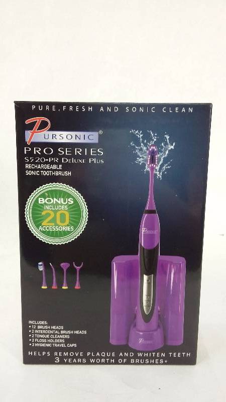 lot 1856 image: Sonic Electric Toothbrush w 20 accessories