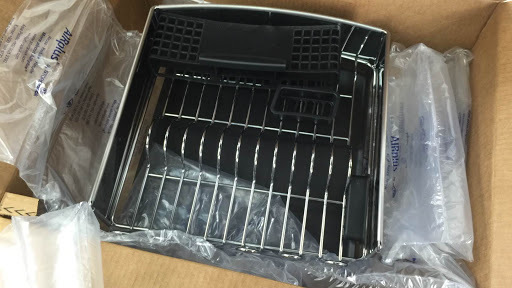 lot 1870 image: KitchenAid Compact Stainless Steel Dish Rack - Rack 