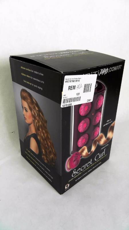 lot 1921 image: Secret Curl Hot Rollers Black-Pink