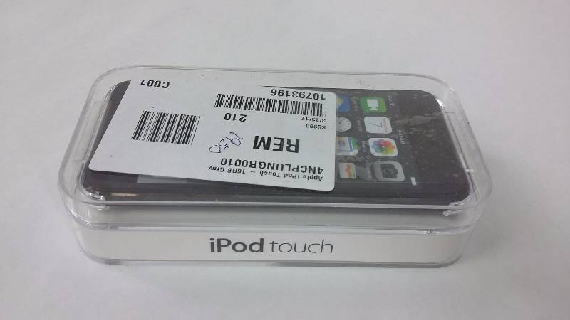 lot 1950 image: Apple iPod Touch - 16GB Gray - 6th Gen