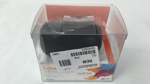 lot 1958 image: AT&ampT Portable Wireless Speaker - LoudSpeakr BTSO1 - Black 