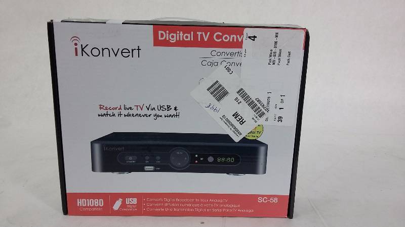 lot 1998 image: I Konvert TV Converter Box
