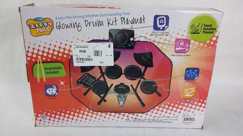 lot 2040 image: Jupiter Creations - Glowing Drum Kit Playmat