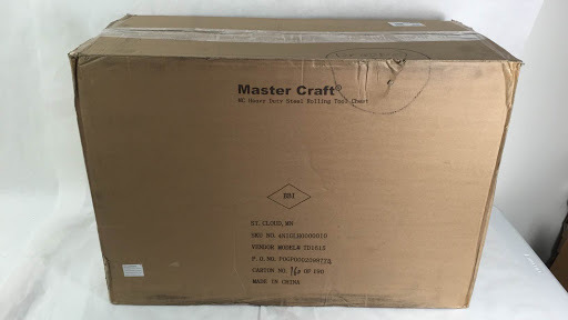 lot 2080 image: Master Craft Heavy Duty Steel Rolling Tool Chest