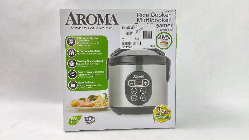 lot 1825 image: Aroma 8 Cup Digital Rice Cooker