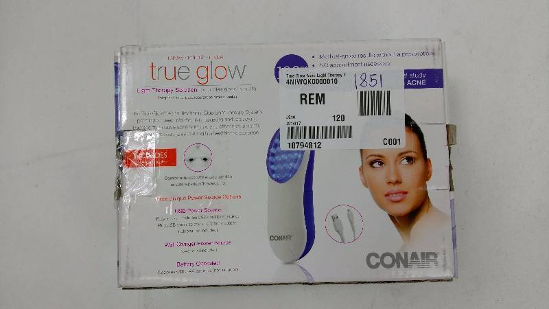 lot 1851 image: Conair True Glow Acne Blue Light Therapy System 