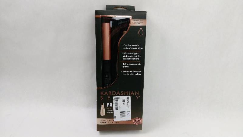lot 1861 image: Kardashian Beauty 3 in 1 Curl, Wave and Smoothing Iron 