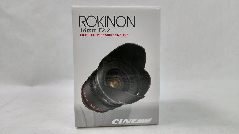lot 2001 image: 16mm T2.2 Cine Lens for Canon Camera