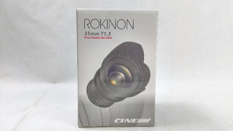 lot 2003 image: Rokinon 35mm T1.5 Cine Wide Angle Lens for Micro Four Thirds Mount CV35-MFT Camera