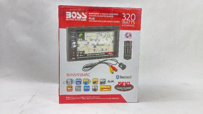 lot 2136 image: Boss 320-Watt 6.2 Touch Screen DVD Multimedia Car Stereo with Bluetooth, GPS and Rear View Camera