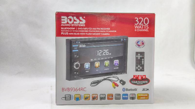 lot 2138 image: Boss 320-Watt 6.2 Touch Screen DVD Multimedia Car Stereo with Bluetooth, GPS and Rear View Camera